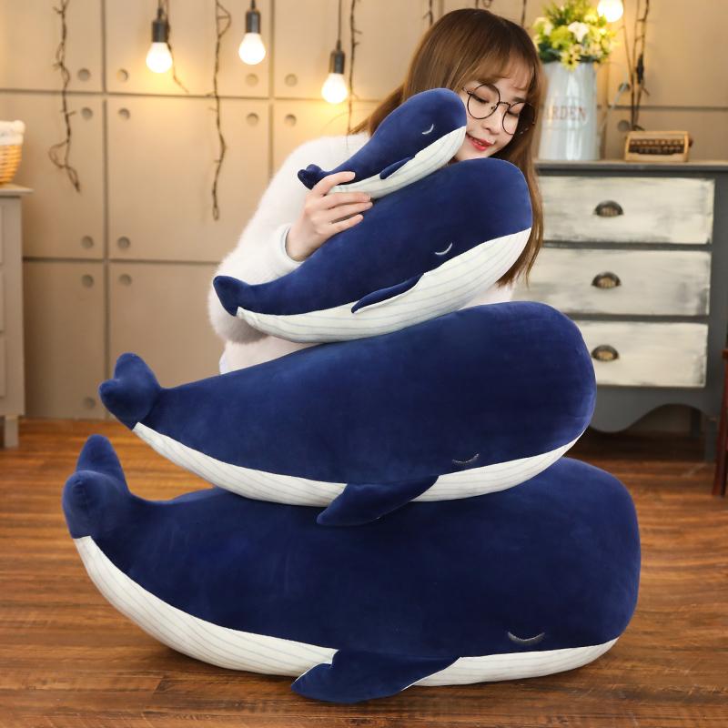 Super Soft Plush Toy Sea Animal Big Blue Whale Soft Toy Stuffed Animal Birthday Gift