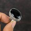 Faceted Black Onyx Ring Vintage Jewelry 925 Sterling Silver Ring Handmade Jewelry Decent Gemstone Ring Gift For Women All Size Available