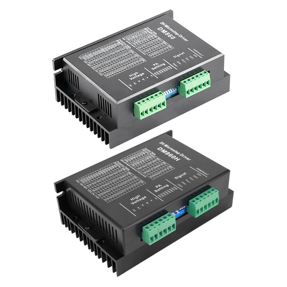 DM860H DM860 Stepper Motor Controller 0-200khz 2 Phase Stepper Driver AC18-80V Or DC 24-110V 2A-7.2A 2H for Nema34 Stepper Motor