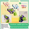 Mini Plastic Revolver 3D Pressure Relief Relief Radish Shooter Move Loaded Toy Kid Radish Gun Pressure Relief Toy