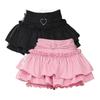 2024 Japanese Style Kawaii Mini Skirt Woman Summer Lolita Y2k High Waist Sweet Skirt Hot Girls Korean Style Safety Short Skirt