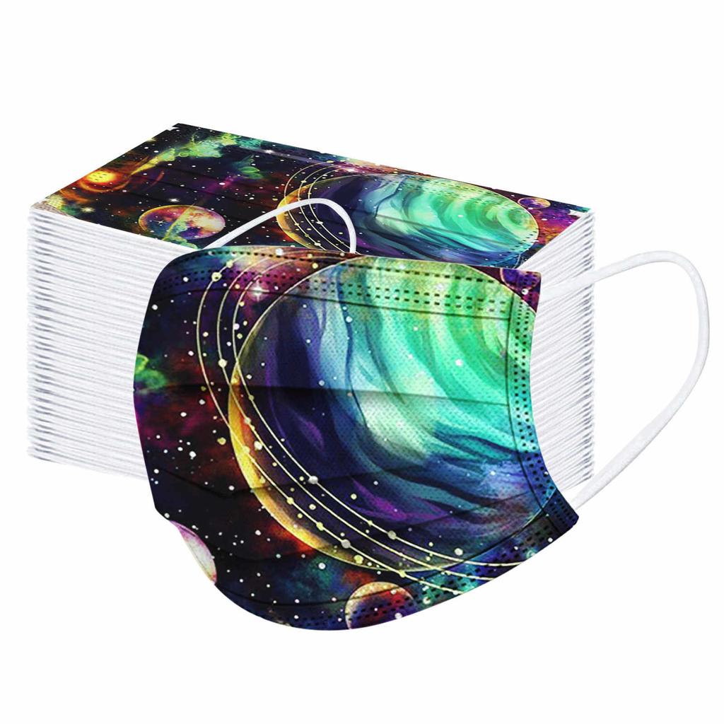 100PCS Children's Three-Layer Protective Dust-Proof Print Disposable Mask