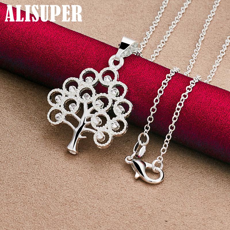 Ожерелье с подвеской в виде рождественской елки из стерлингового серебра 925 пробы, свадебные модные украшения