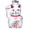 Small Clear Candy Bottle with Maneki-neko Design, 16.5cm Tall, SM-2S