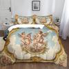 Retro Angel Antique Roman Art Bed Linen,Microfibre Bedding Sets, Children's Bed Linen  for Teenagers  Adult  3-Piece Duvet Cover