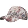 Floral CA670 [White Fang] Cap, Pattern, Glitter, Sports, Running, Outdoor, Women, Men, (Red)