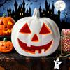 Halloween Pumpkin Lanterns LED Light Up Festive Jack-o-lantern Display Statue Halloween Party Home Decor