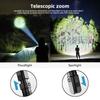 P50 Zoom White Beam Light Long Distance Mini Flashlight Type-C Usb Rechargeable Portable Pocket Torch Home Outdoor 16340 Battery