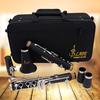 ABS 17-Key Clarinet Bb Flat Soprano Binocular Clarinet with Cork Grease Cleaning Cloth Gloves 10