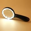 Lighted Magnifying Glass-10X Hand Held Large Reading Magnifying Glasses With 12 LED Illuminated Light