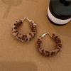 Plush Leopard Earrings Earrings Personality  Girls Simple Earrings Match  Accessories