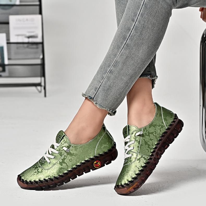 Cow Tendon Soft Soled Mother's Shoes New Women's Shoes Flat Bottomed Non Slip Single Shoes Casual Shoes for Women