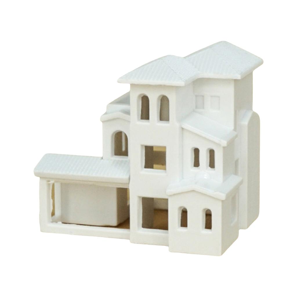N Scale 1:500 Villa Building Assembling Model Outland Realism Scene Sand Table Buildings Model Dollhouse Building Model
