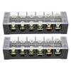Terminal Strip Block Large Current Easy Wiring Ground Circuit Terminal Block 600V 60A 6 Positions