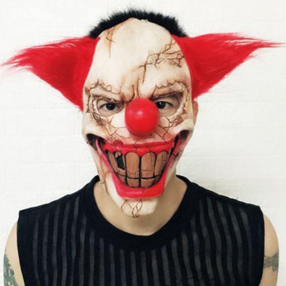 Multipurpose Halloween Horror Party Cosplay Mask Unisex Prank Helmet Prop Clown Head Cover