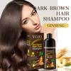 Ginseng Hair Color Shampoo Natural Black & Brown Moisturizing Formula for All Hair Types