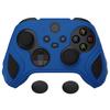 PlayVital Silicone Case Cover for Xbox Series Soft Rubber Case for Xbox Core with Thumb Grip Cap Edition Blue Two-tone Anti-slip X/S Controller,