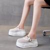 Leather Bag Head Half Slippers Women's Summer Wear 2025 New Woven Hole Shoes Fashion with Skirt Women's Cool Slippers