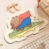 Cartoon Bathroom Absorbent Mat Toilet Dirty and Non-slip Mat Household Toilet Door Quick-drying Diatom Mud Mat