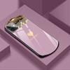 Luxury Cute Oval Heart-shaped Tempered Glass Phone Case For iPhone 12 11 Pro Max XSmax XR X SE 8 7 6 Plus Mirror Silicone Cover