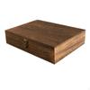 Vintage Storage Box DIY Decorative Wooden Jewelry Keepsake with Lid Lock Memory