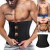 Mens Neoprene Sauna Waist Trainer for Weight Loss Sweat Belt Tummy Control Compression Shapewear Slimming Body Shaper