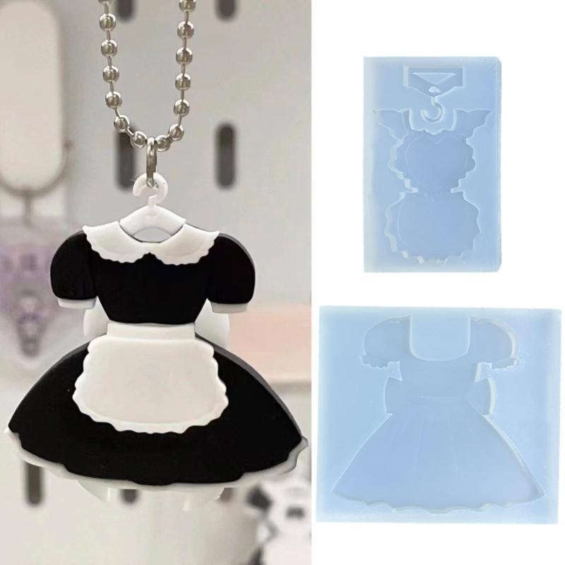 Easy To Clean Ornament Silicone Mold Unique Maid Accessory Crafting Silicone Mold Stylish Party Decors Making Moulds