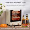 15L Mini Vertical Electric Oven Multifunctional Three-layer Baking Position Oven Explosion Proof & Safe Household Roaster