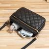 New Design Women's Handbag Quilted Plaid Underarm Bag Sling Shoulder Bag Small Solid Color Crossbody Square Bag MIT
