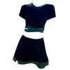 Bathing Suit Hot Spring Small Chest Gathering Slim Skirt Conservative Women's Swimsuit