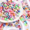 Acrylic ABS Imitation Pearl AB Color Round Beads for DIY Bracelets and Jewelry Accessories