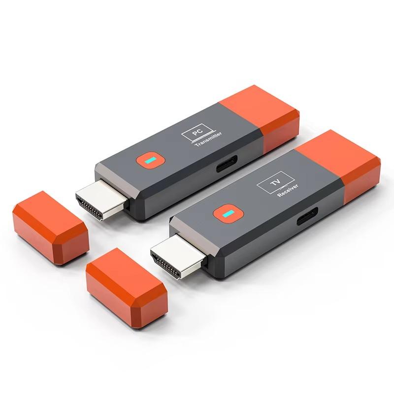 Wireless HDMI Video Transmitter and Receiver Extender Kit TV Stick Dongle Adapter For PC Camera Laptop To Projector Monitor TV