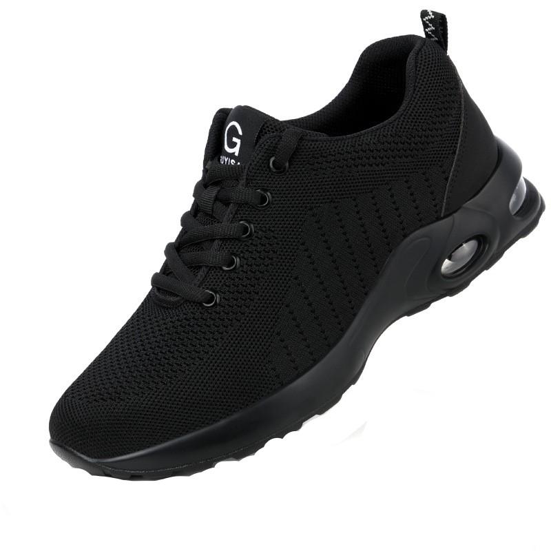 Anti-Puncture Men's Work Shoes Steel Toe Men's Safety Shoes Lightweight Slip Resistant Shoes Man Sneaker