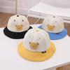 Cartoon Bear Baby Bucket Hat Breathable Mesh Thin Infant Infant Boy Girl Sun Hat Outdoor Travel Casual Toddler Fisherman Cap