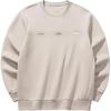 Mens Training Series Sports Casual Simple Solid Color Crew Neck Pullover Sweatshirt Men Sweatshirt Gray 152517720-2