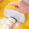 Dough Cutter Stainless Steel Bench Scraper Double-scale Design Non-Slip Handle Dough Cutter Tool for Home
