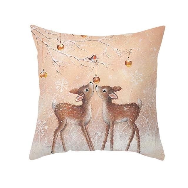 Christmas Ornament Navidad Noel Xmas Gifts Christmas Cushion Cover Merry Christmas Decorations for Home