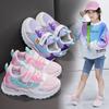 New Girls' Mesh Comfortable Sneakers Children's Wear-resistant Sole Running Shoes