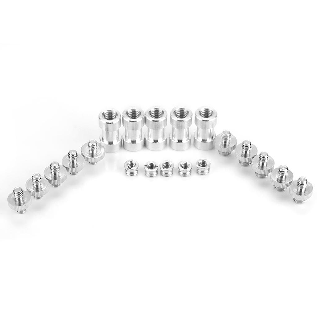 20 шт. 1/4 дюйма 3/8 дюйма Мужской Женский Конвертер Резьбовые Адаптерные Винты Аксессуар