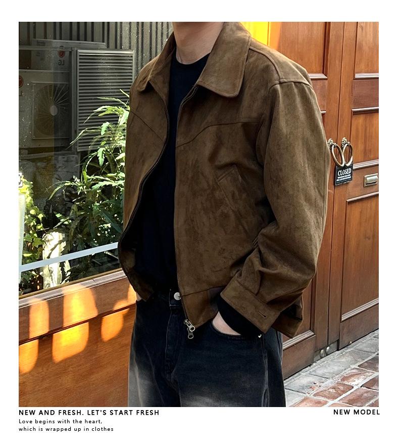 Мужская ретро-куртка свободного кроя в японско-американском стиле — повседневный стиль весна/осень