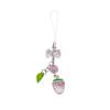 Simple Cherry Strawberry Phone Charm Straps Car Key Hangings Pendants Fashion Bag Decoration Lanyard Purse Accessories