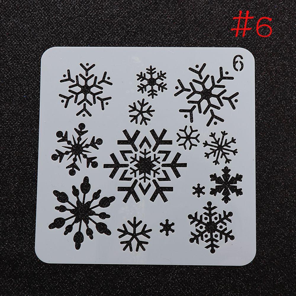 Layering Paper Card Wall Painting Scrapbooking Flower Template Embossing Christmas Hollow Stencils
