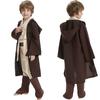 Kids Cosplay Star Wars Costume Jedi Warrior Cosplay Hooded Cloak Clothing Suit Halloween Party Costumes for Child