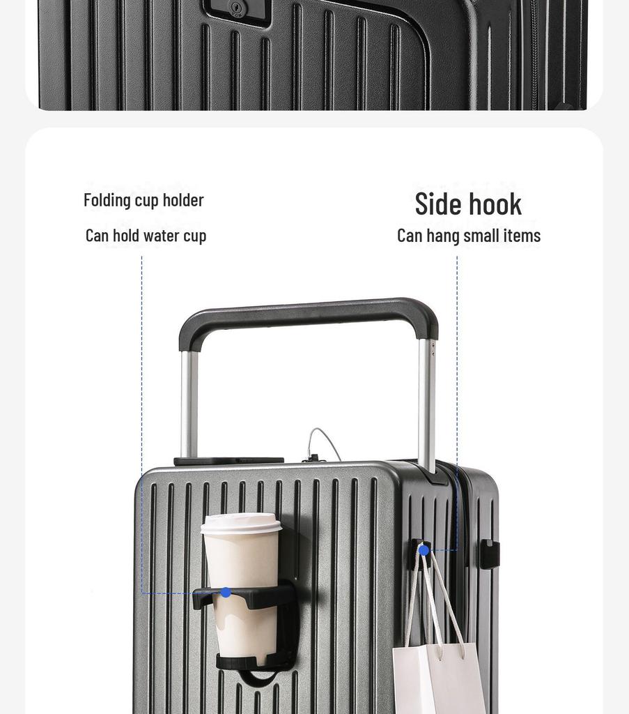 Yongsheng 20" Female Student Trolley Case with Custom Logo and Front-Opening Design