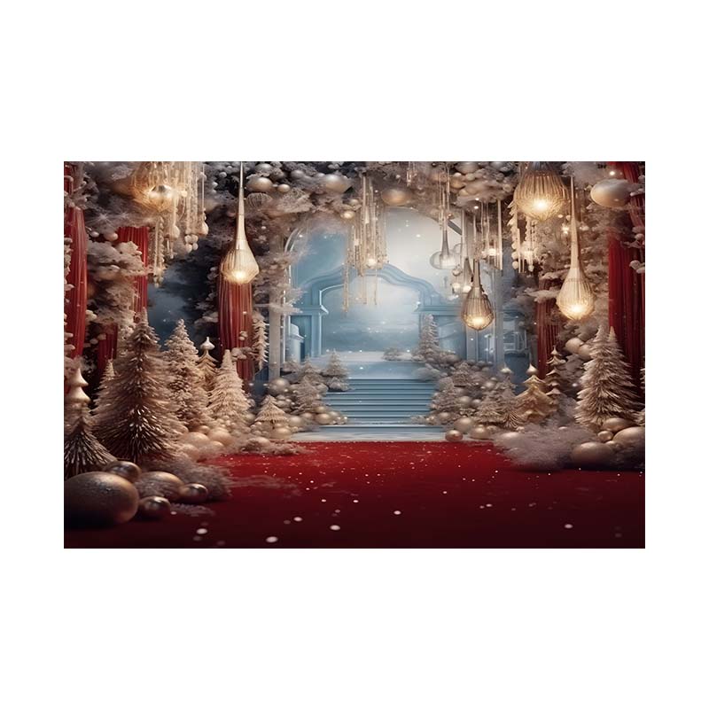 Indoor Window Snowflake Decoration Stage Theme Background Cloth Background Wall Decoration Photo Cloth