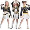 Kids Zoey Rumi Mira Stage Outfits Cosplay Girls Black Costume Uniform Halloween Party Role Playing Printed Fancy Dress Up Suits