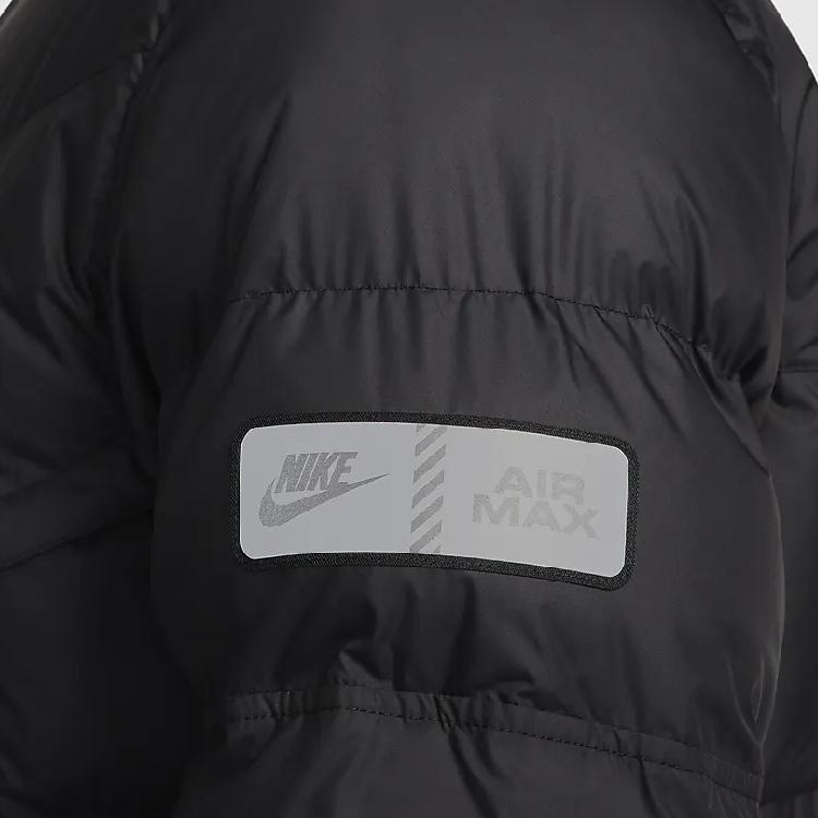 Nike Sportswear Primaloft Air Max Series Windrunner Logo Print Warm Jacket Men Jackets Black HF6603-010