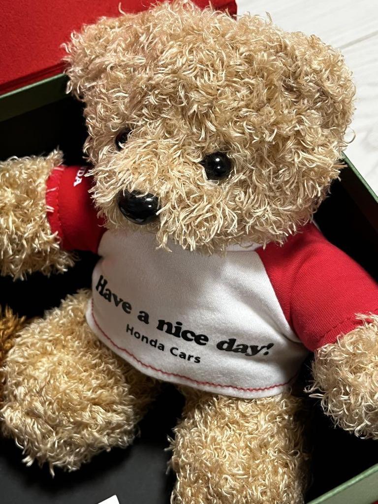 [USED] Honda Cars Pair of Teddy Bears (Boxed, Not for Sale)