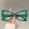 Oversized Cat Eye Glasses Women New Blue Light Blocking Non-prescription Eyeglasses Fashion Butterfly Shaped Eyewear