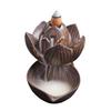 Antique Lotus Backflow Incense Burners Ceramic Aromatherapy Waterfall Incense Burners Creative Ceramic Ornaments